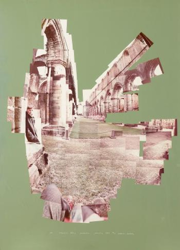 Ian, Fountains Abbey, Yorkshire by David Hockney