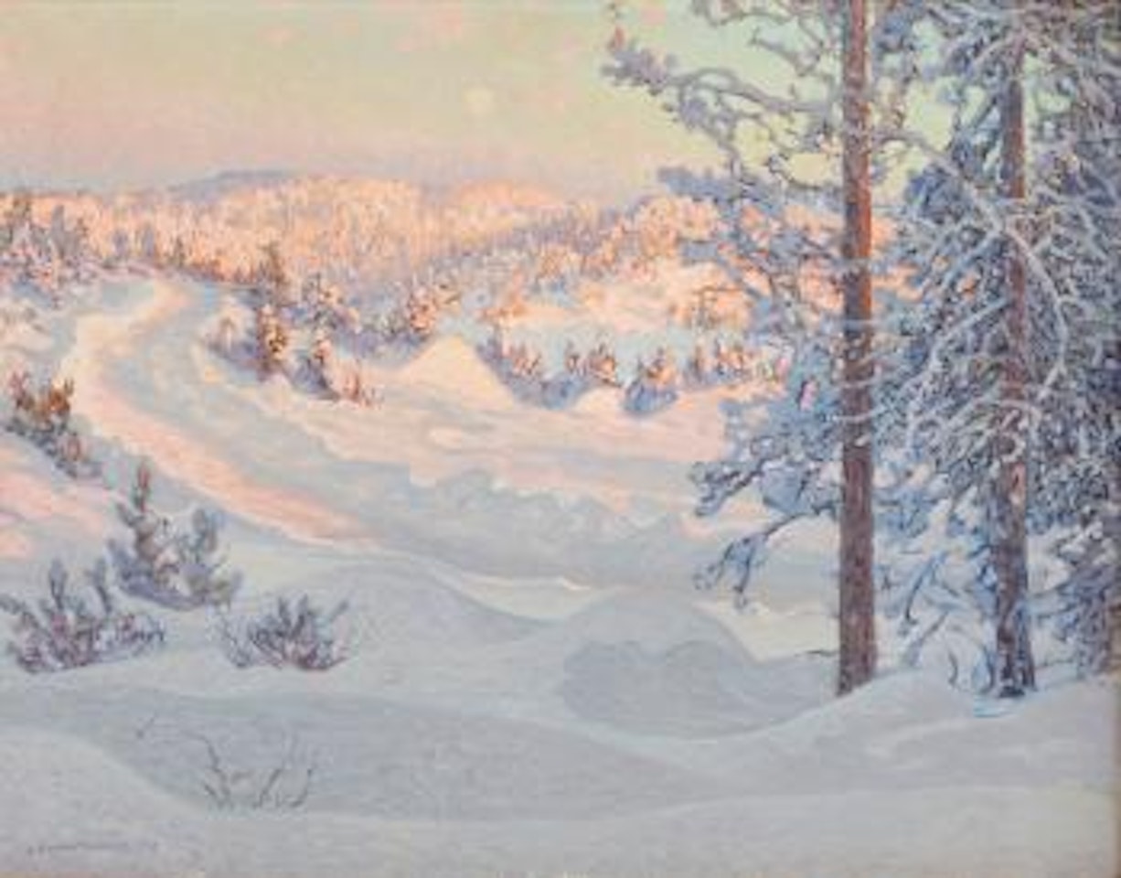 Vinterlandskap by Anshelm Schultzberg