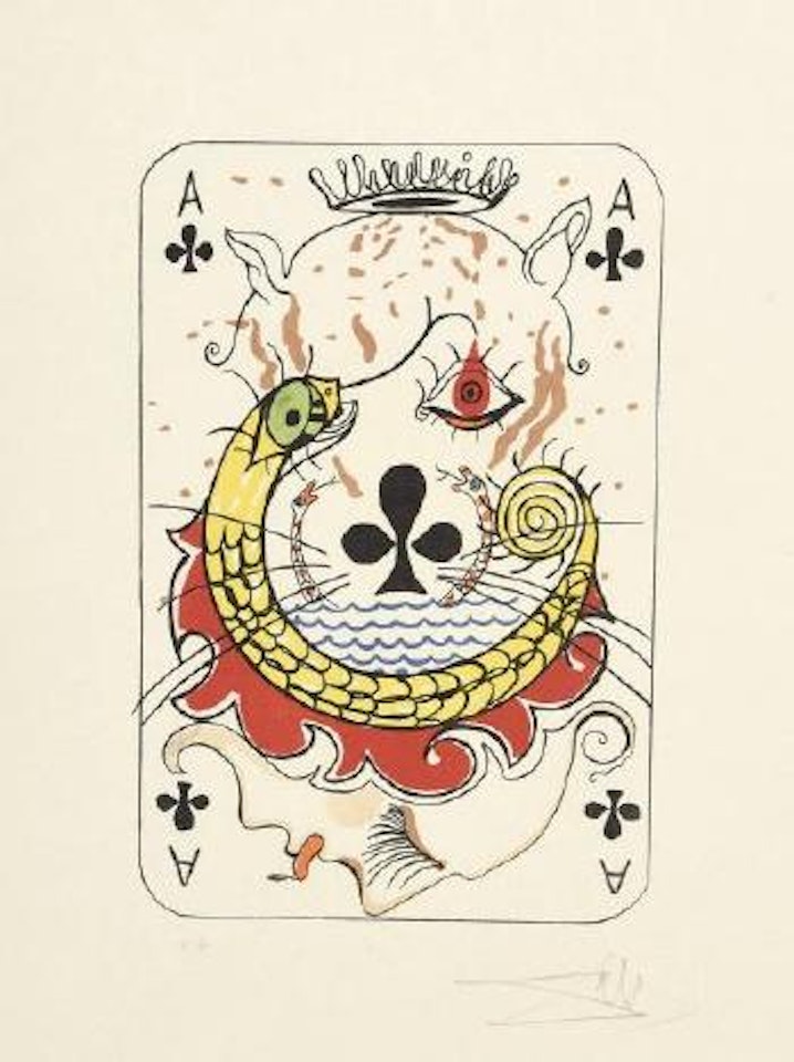 L'As de trêfle by Salvador Dali