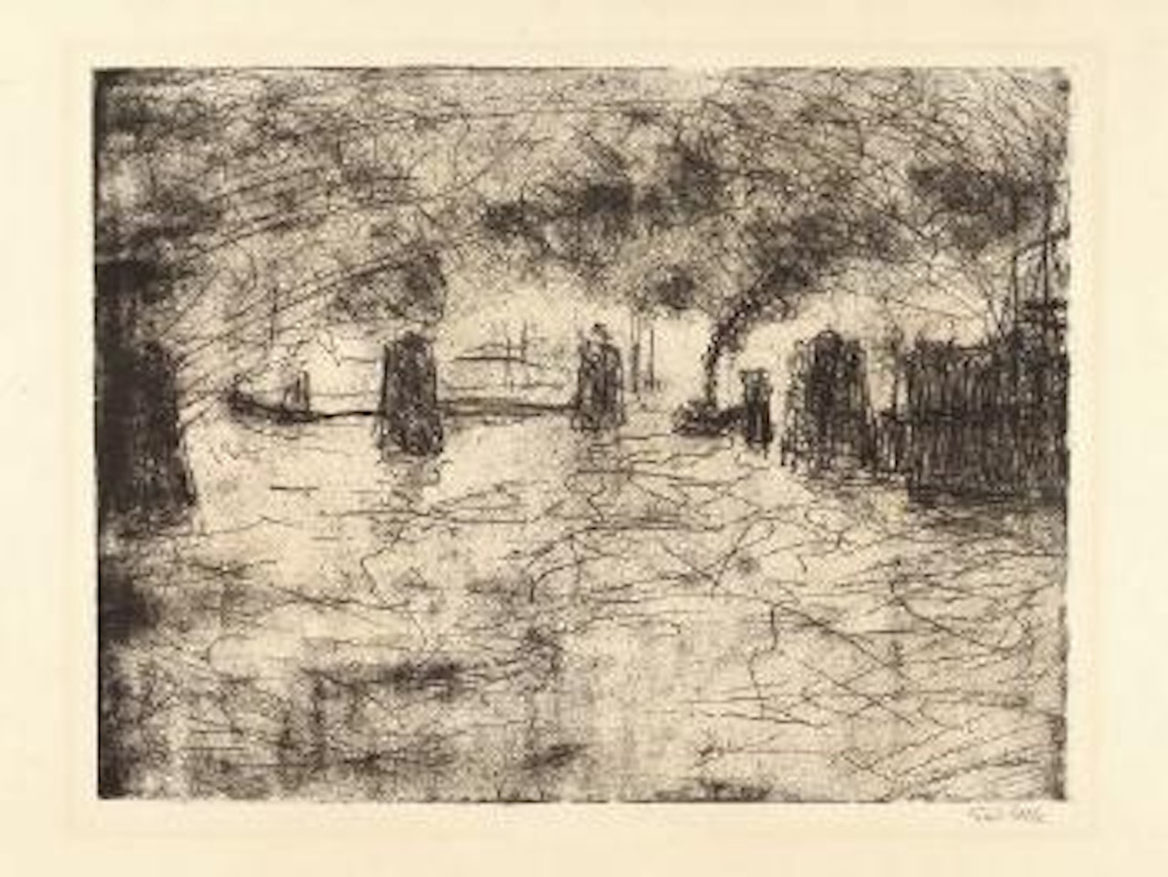 Hamburg, milde Stimmung by Emil Nolde