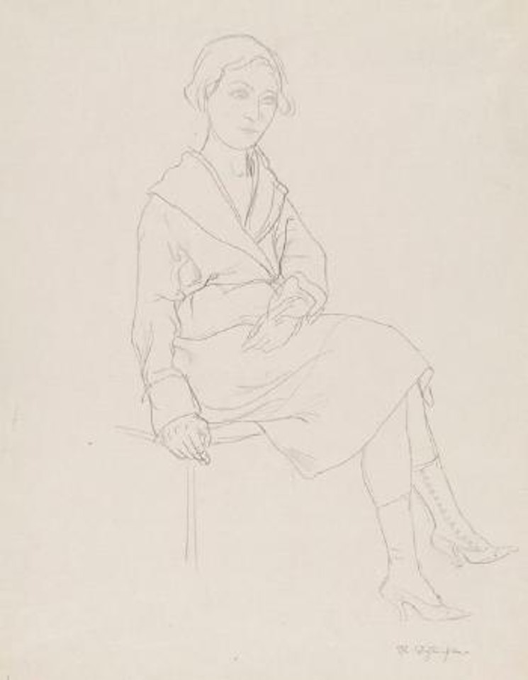 Dienstmädchen by Rudolf Schlichter