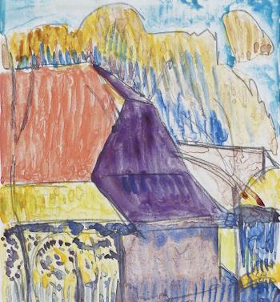 Blick aus dem Atelier by Cuno Amiet