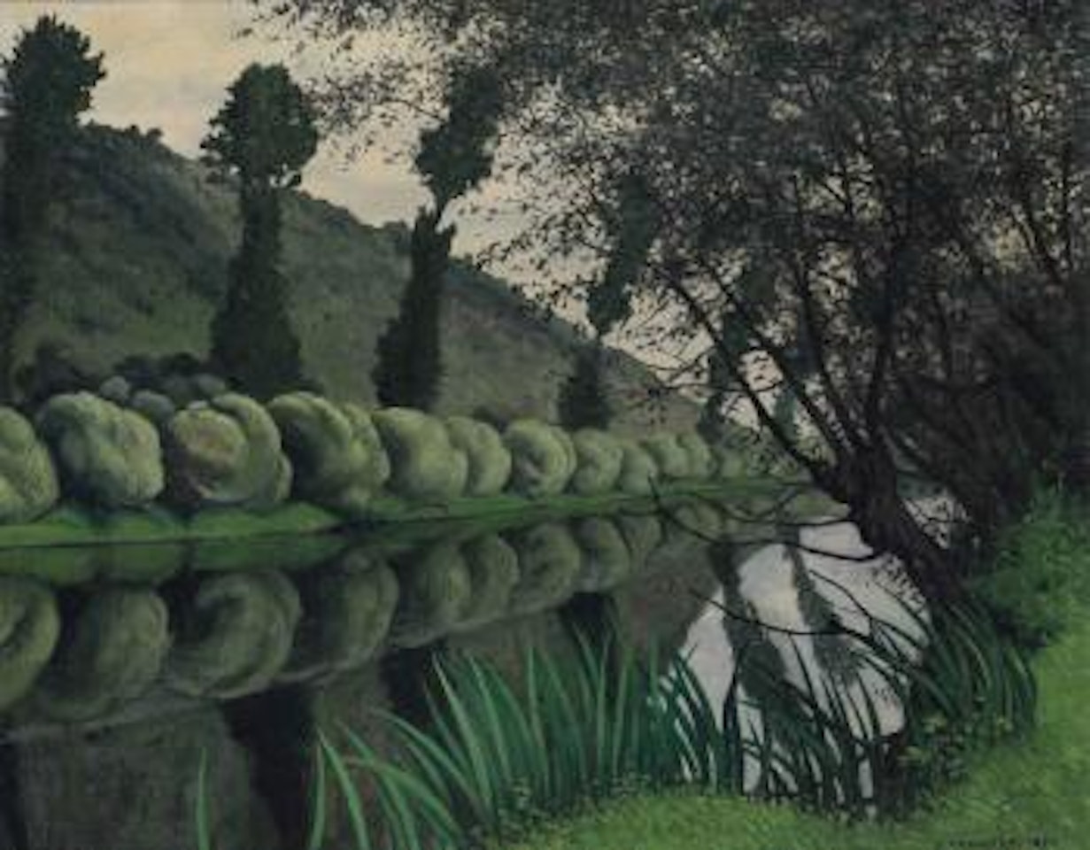 La Seine bordée de saules, Tournedos by Félix Vallotton
