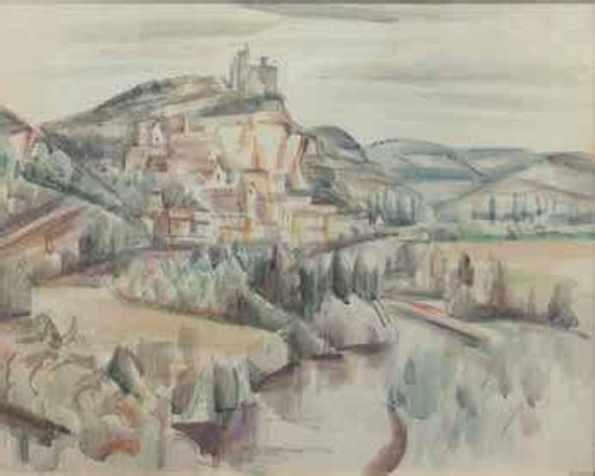 Village au bord de la rivière by André Lhote