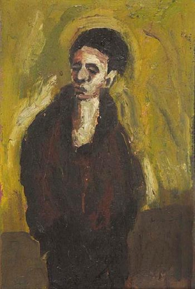 Figure of A Young Man (Portrait of A Man Verso) by Brett Whiteley