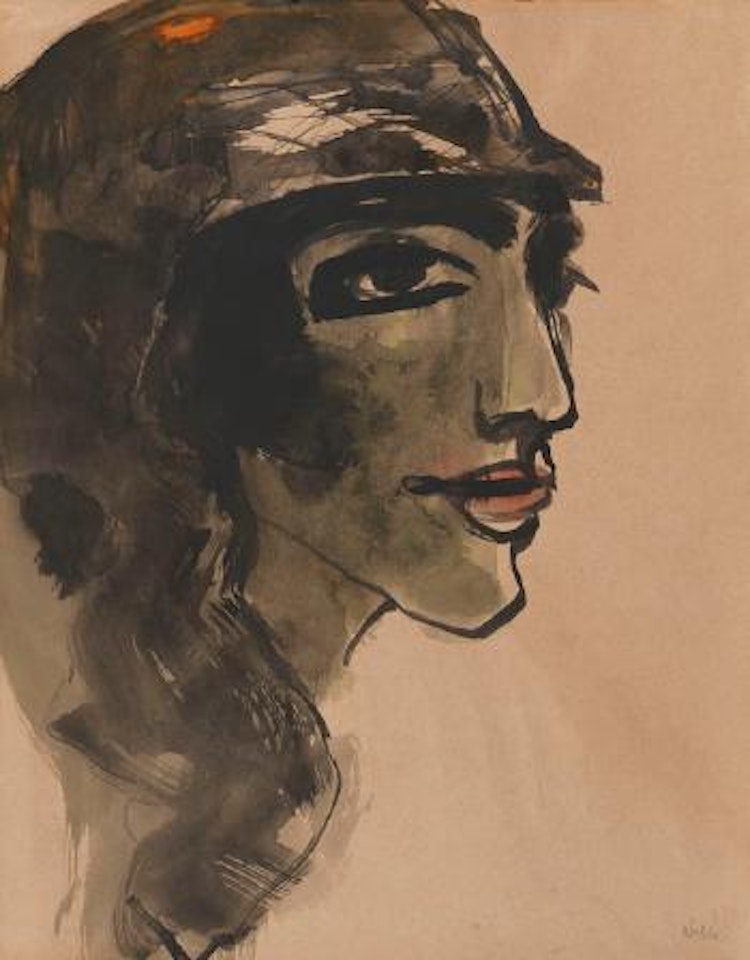 Insulanerkopf by Emil Nolde