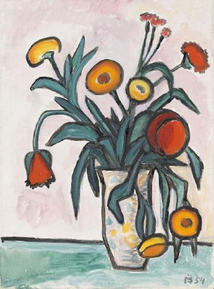 Ringelblumen und Mohn by Gabriele Münter