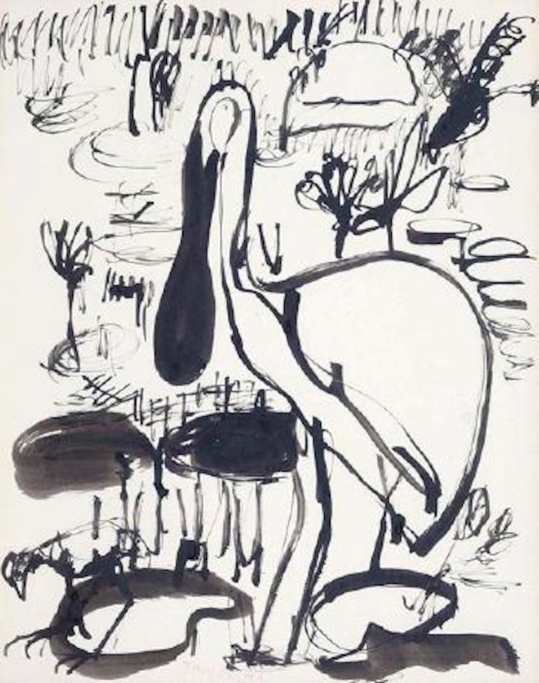 Royal Spoonbill by John Olsen