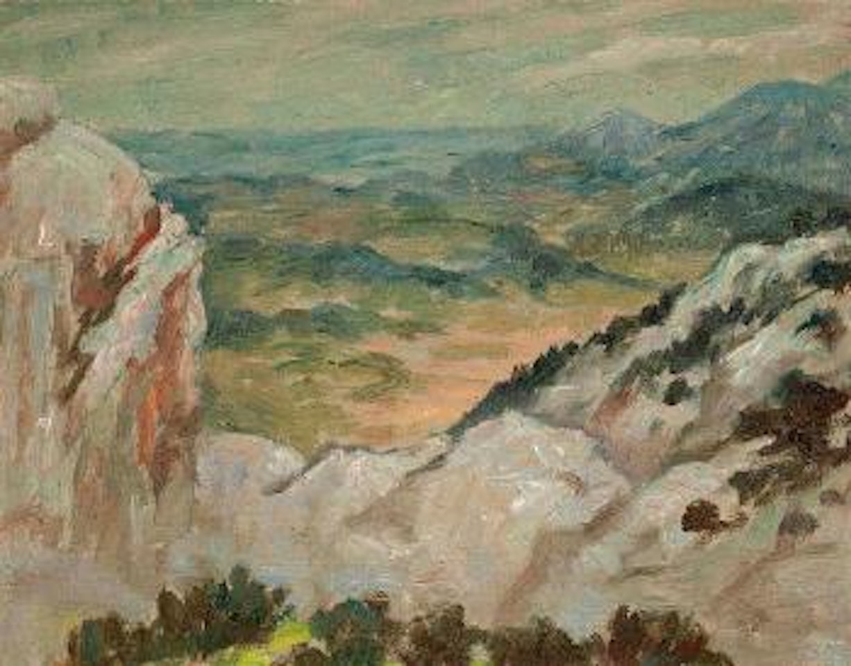 Sketch for 'Overlooking The Gorge Ollioules' by Rupert Charles Wulsten Bunny