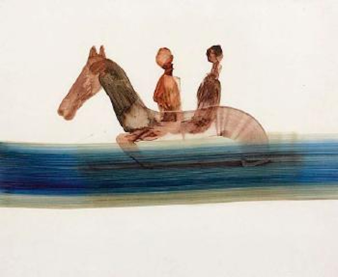 Untitled (Horse and Riders) by Sidney Nolan