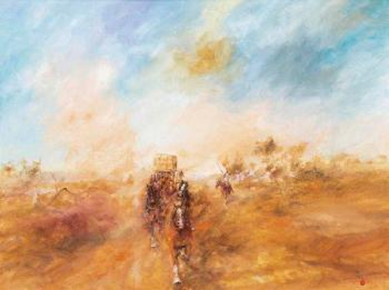 Frank Gardiner’s Wool Team by Hugh Sawrey