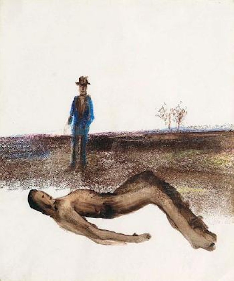 Woman in A Landscape by Sidney Nolan
