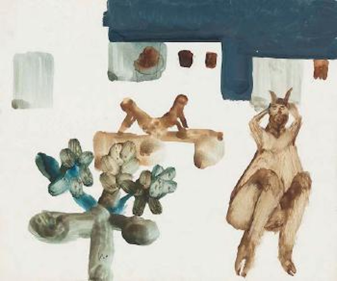 Untitled (Horned Beast) by Sidney Nolan