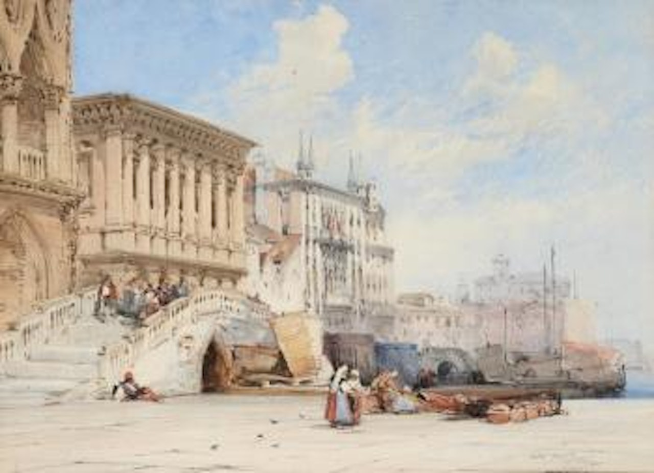 Riva degli Schiavoni, Venice by William Callow