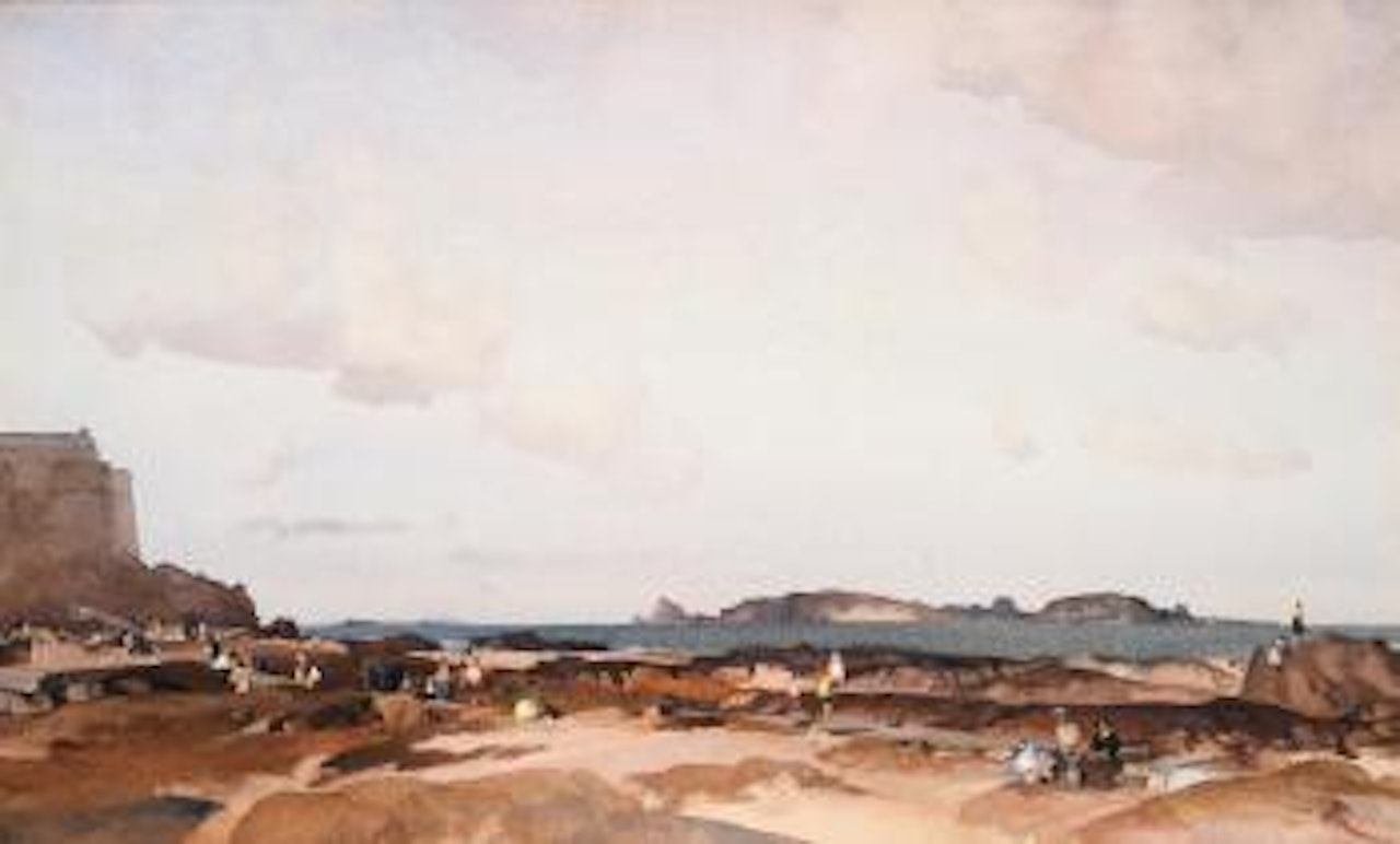 Low tide, St Malo by William Russell Flint
