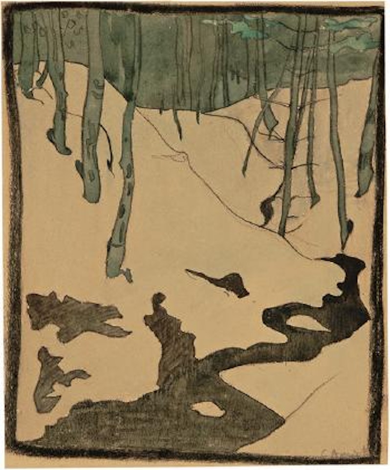 Schwarzer Bach im Hinterwald by Cuno Amiet