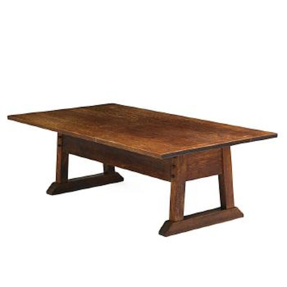 Director's table by Gustav Stickley