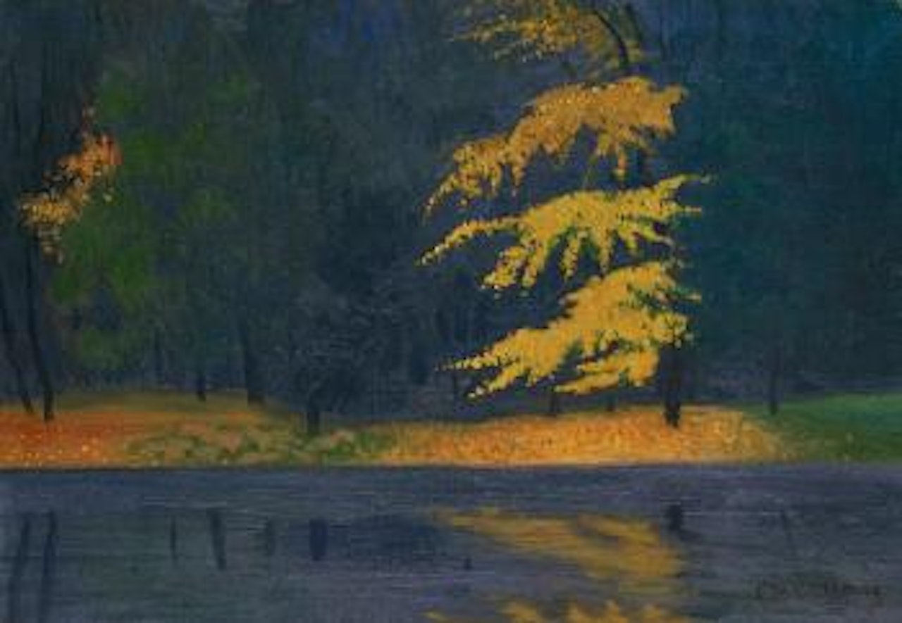 Le Lac Du Bois De Boulogne by Félix Vallotton