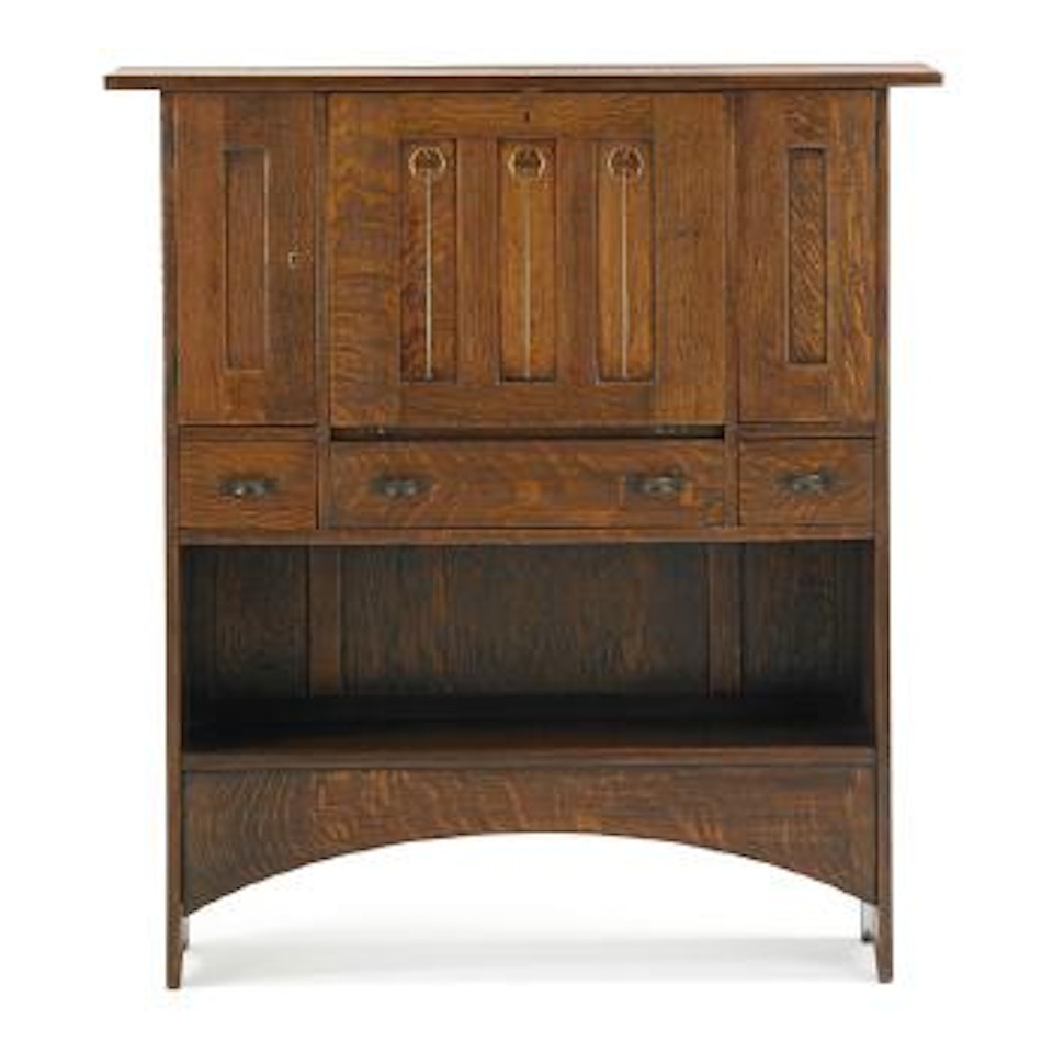 Drop-front Desk by Harvey Ellis by Gustav Stickley