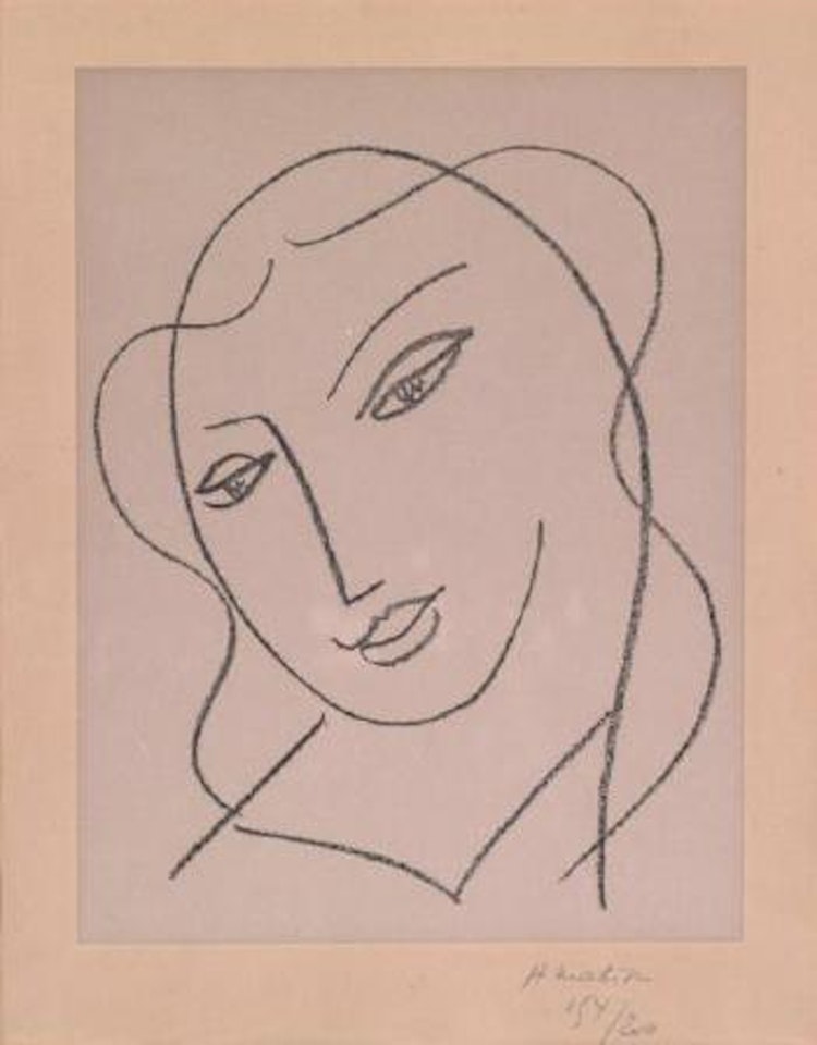 Étude pour la Vierge 'Tête voilée' by Henri Matisse