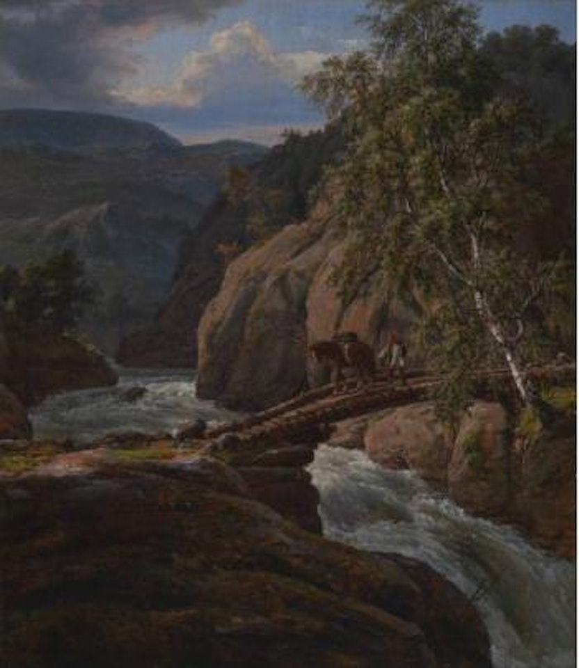 Fra Leirelv ved Maurset by Johan Christian Clausen Dahl