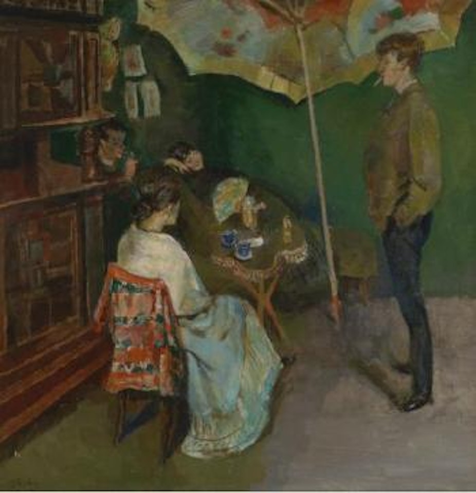 Et hjørne av mitt atelier by Christian Krohg
