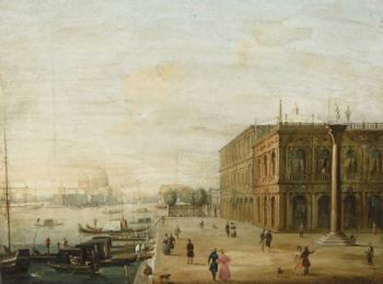 Venise, vue depuis le môle sur la Dogana et l’église de la Salute by Carlo Grubacs