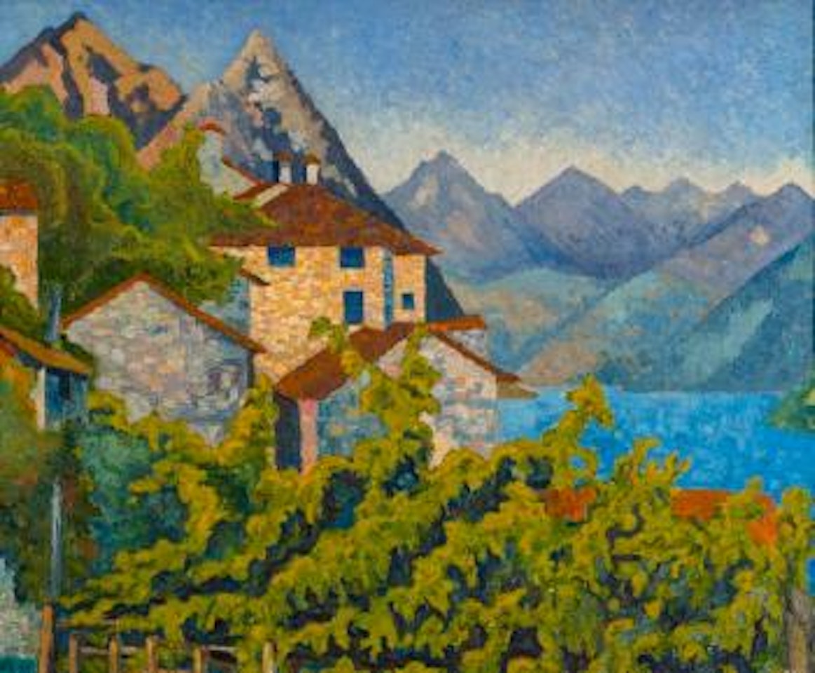 Maisons à Gandria by Louis Vonlanthen