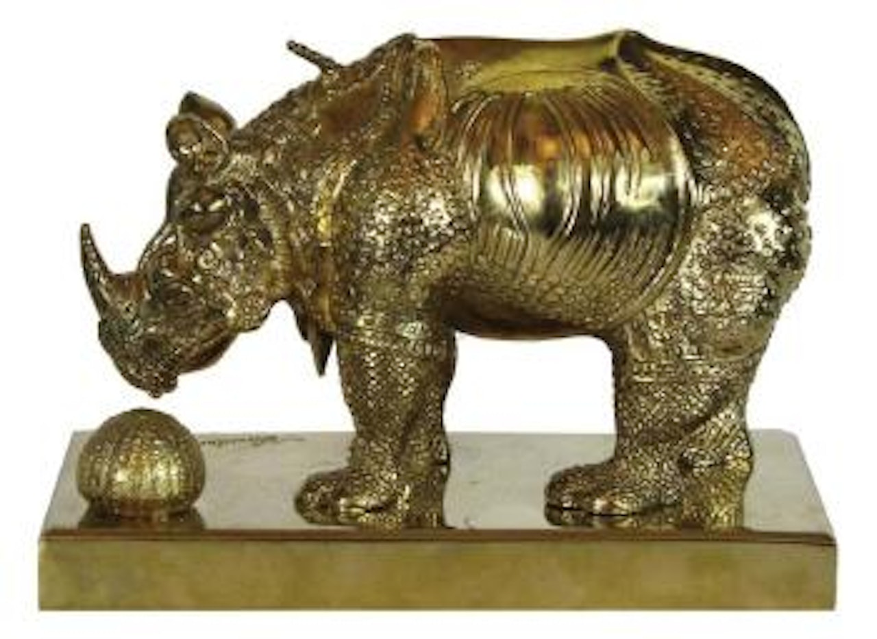 Rhinocéros habillé de dentelles by Salvador Dali