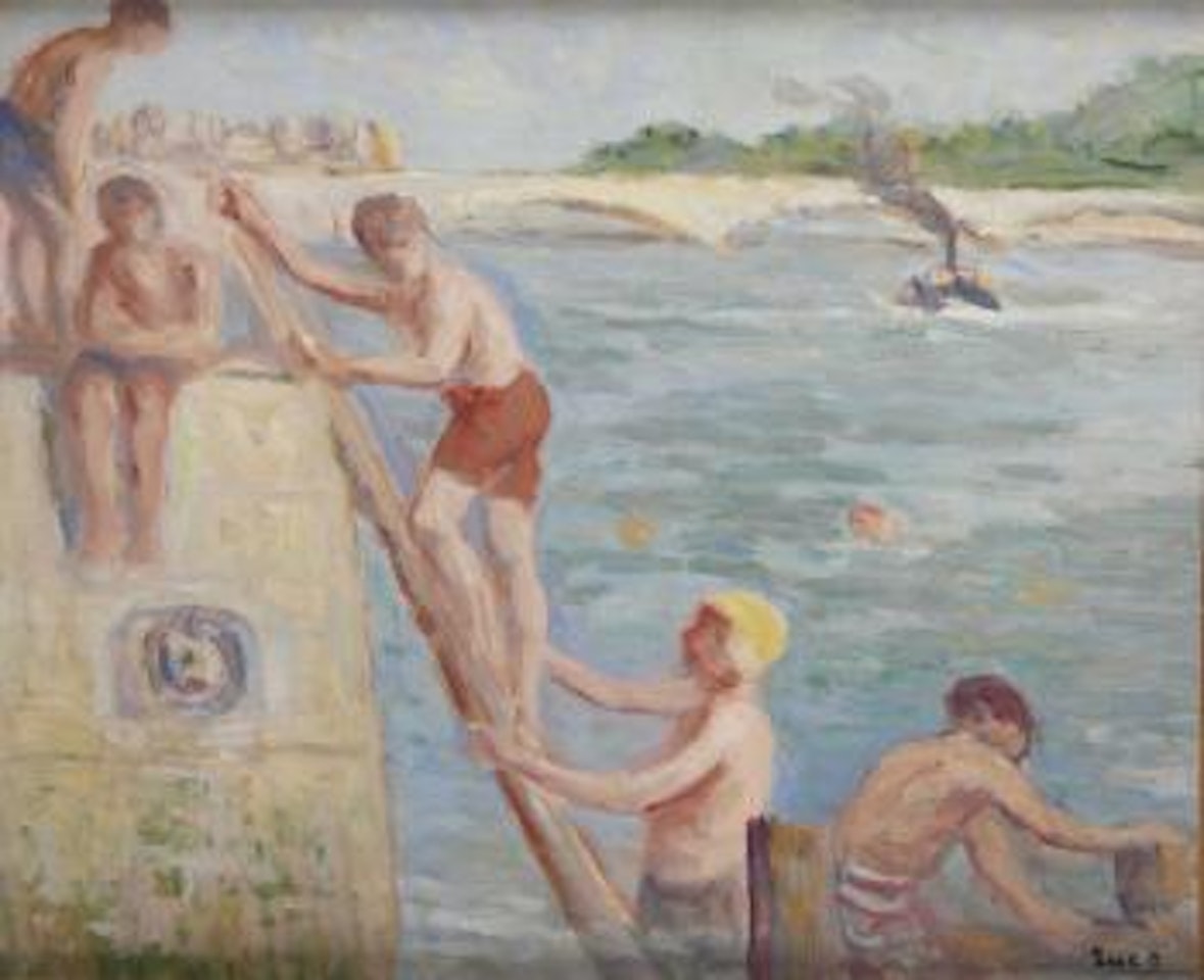 Les baigneurs by Maximilien Luce