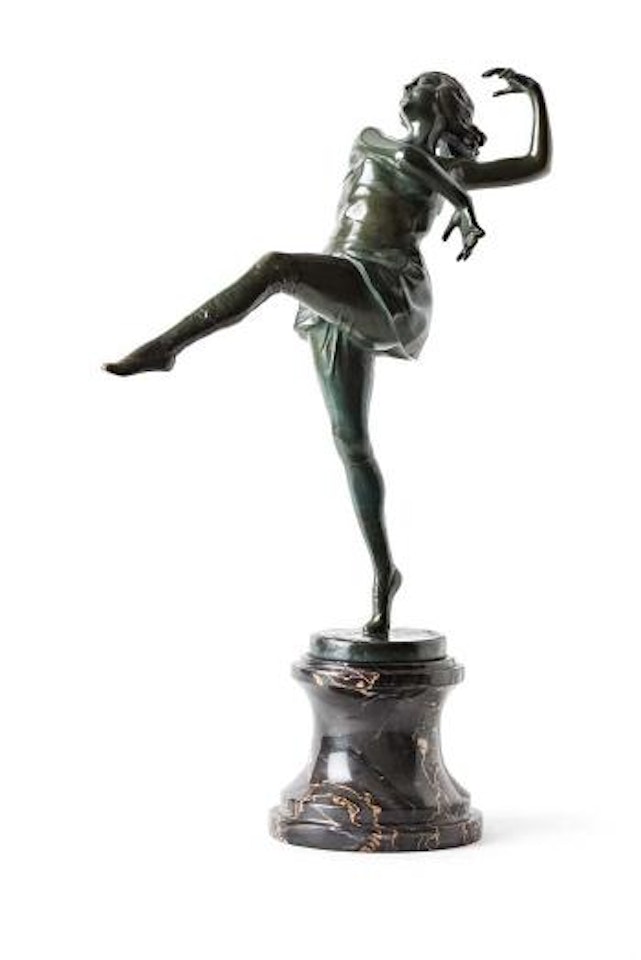 Ballettänzerin in bewegter Haltung by Josef Lorenzl