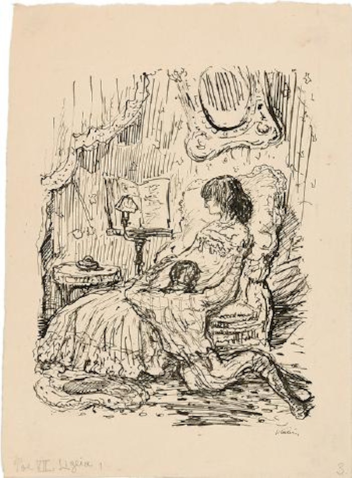 Ligeia - Illustration zu Edgar Allan Poe by Alfred Kubin