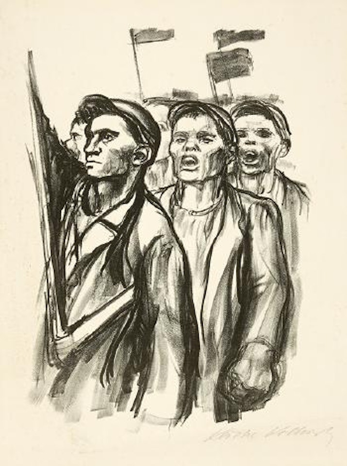 Demonstration. Endgültige Fassung by Kathe Kollwitz