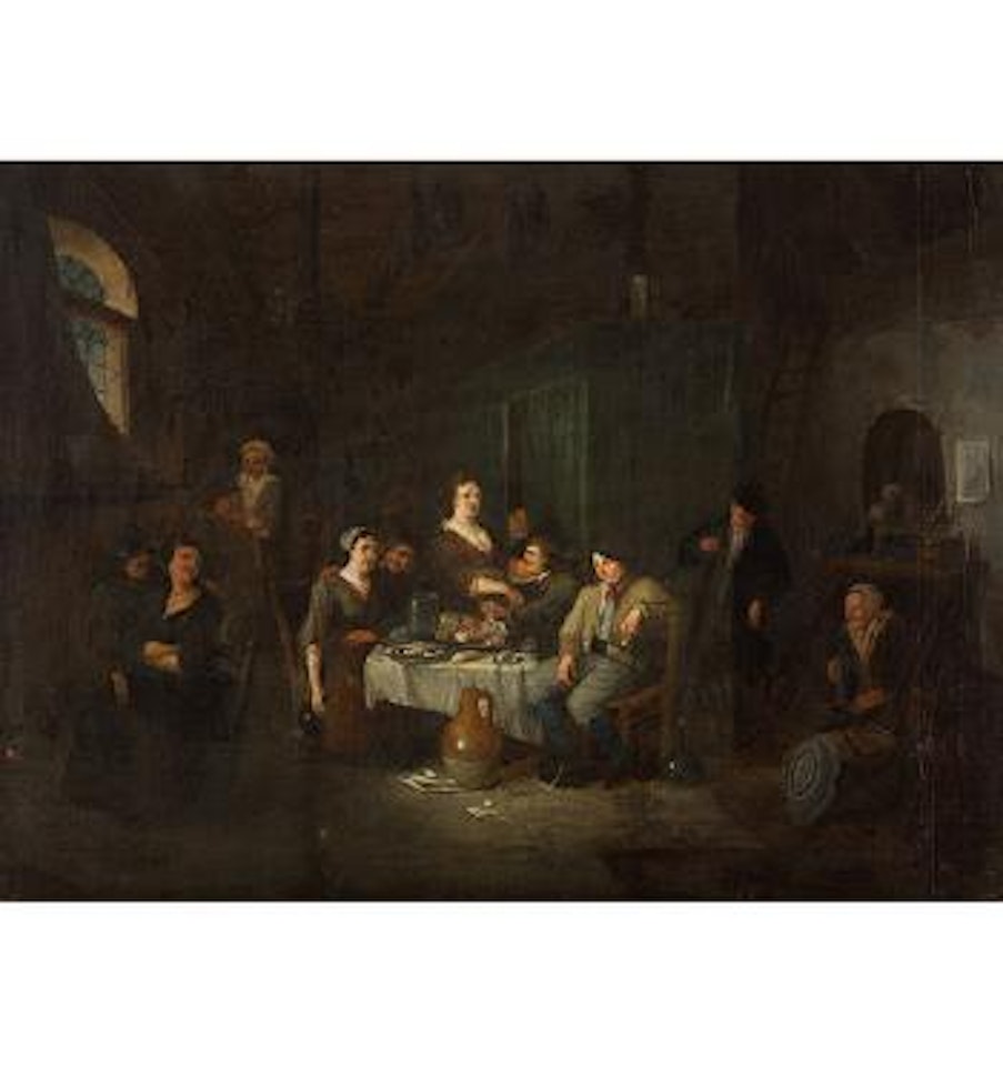 Gesellige Tischgesellschaft by Egbert van Heemskerk III