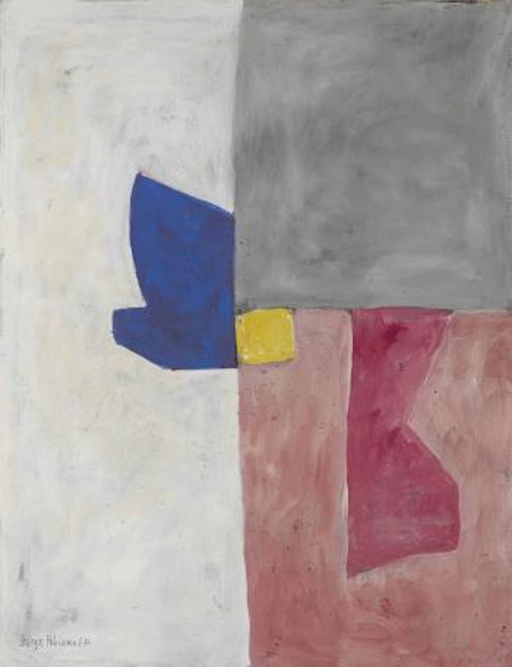 Composition Gris Bleu Rose by Serge Poliakoff