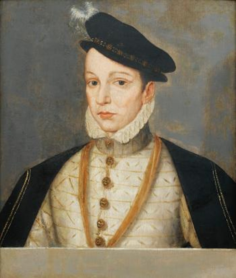 Portrait De Charles IX by Francois Clouet by French School