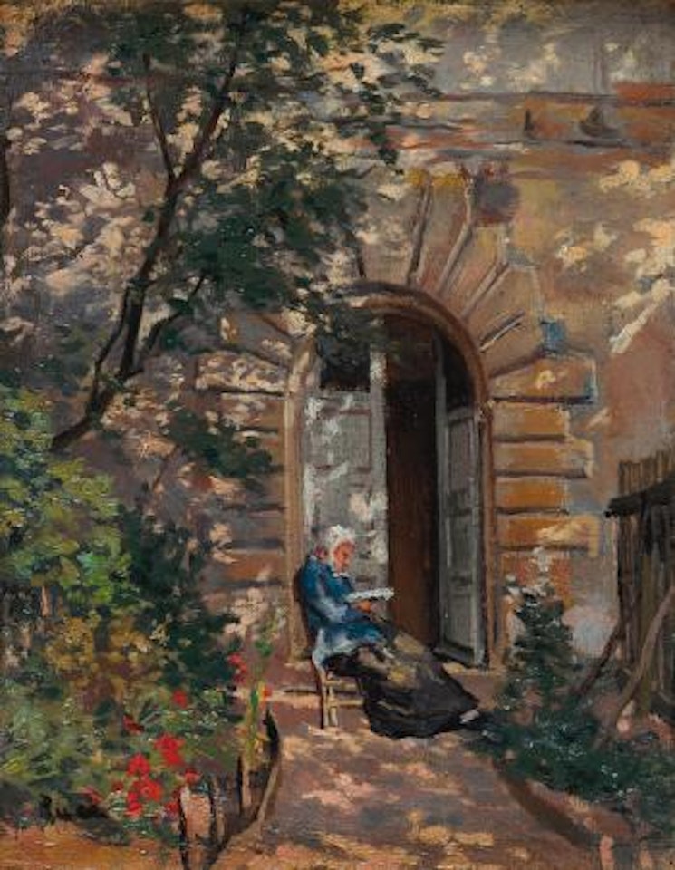Jardin, Rue Friant, Au Petit Montrouge by Maximilien Luce
