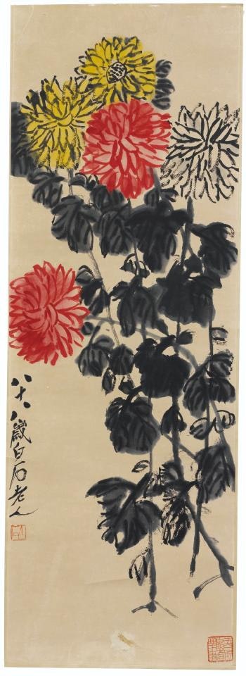 Chrysanthèmes by Qi Baishi