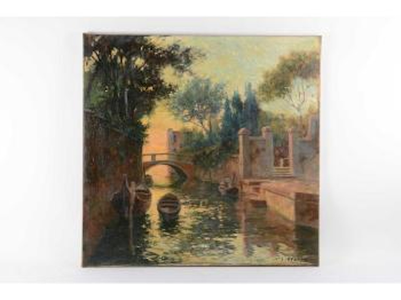 Vue d'un petit canal à Venise by Carlo Brancaccio