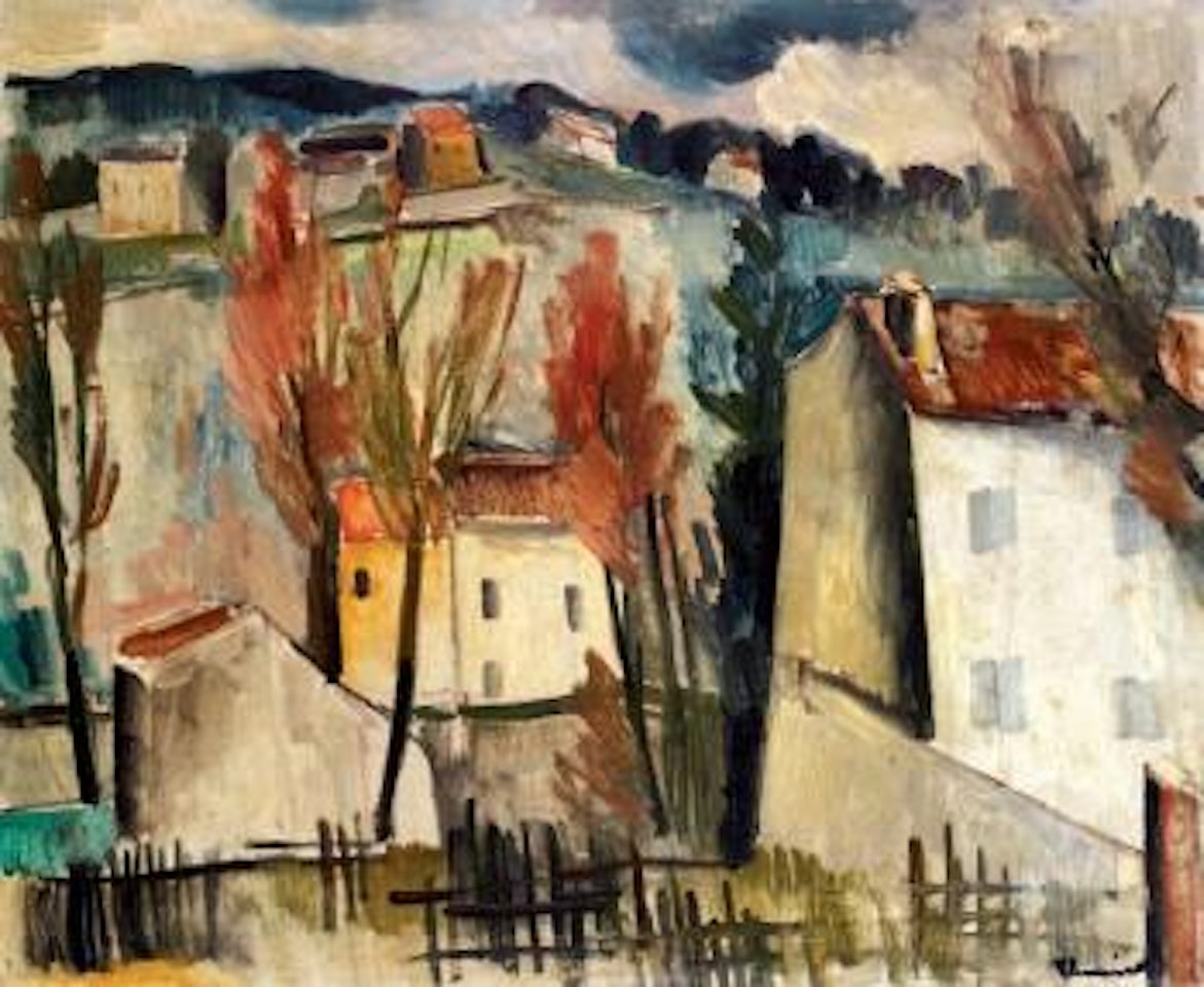 Coteau, Maisons et Arbres by Maurice de Vlaminck