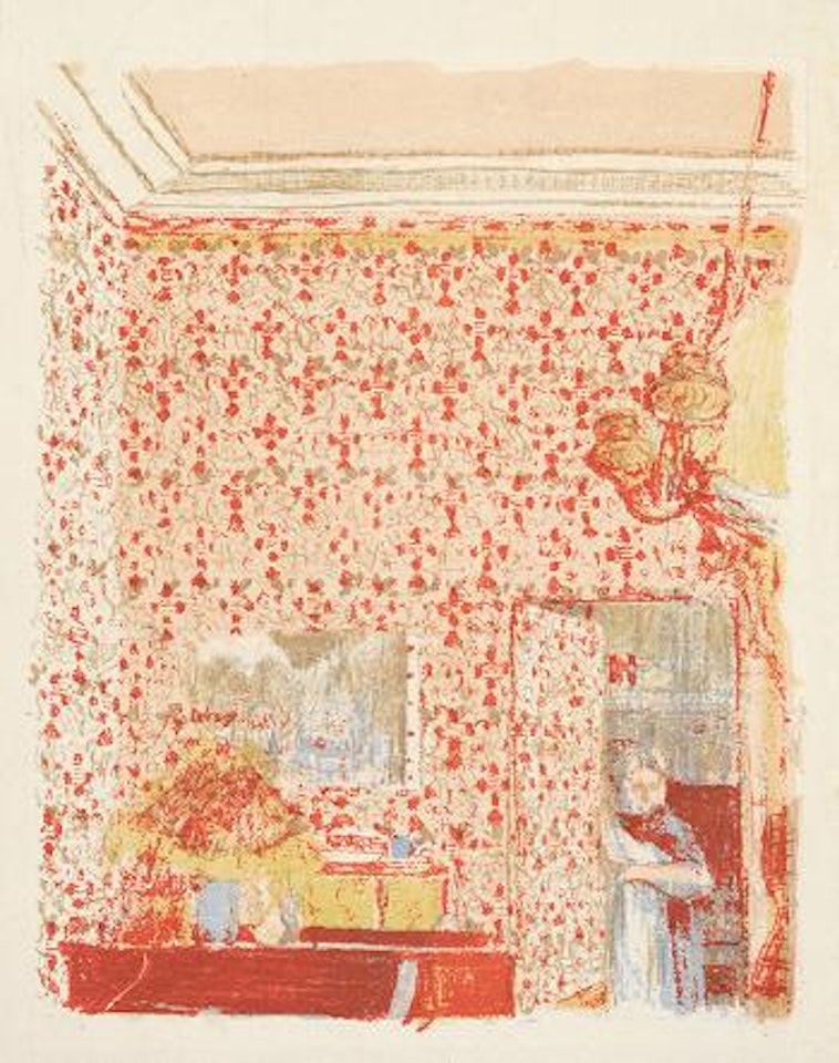 Intérieur aux tentures roses I by Édouard Vuillard