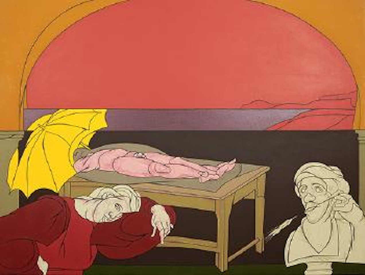 Discours à Sperlonga by Valerio Adami