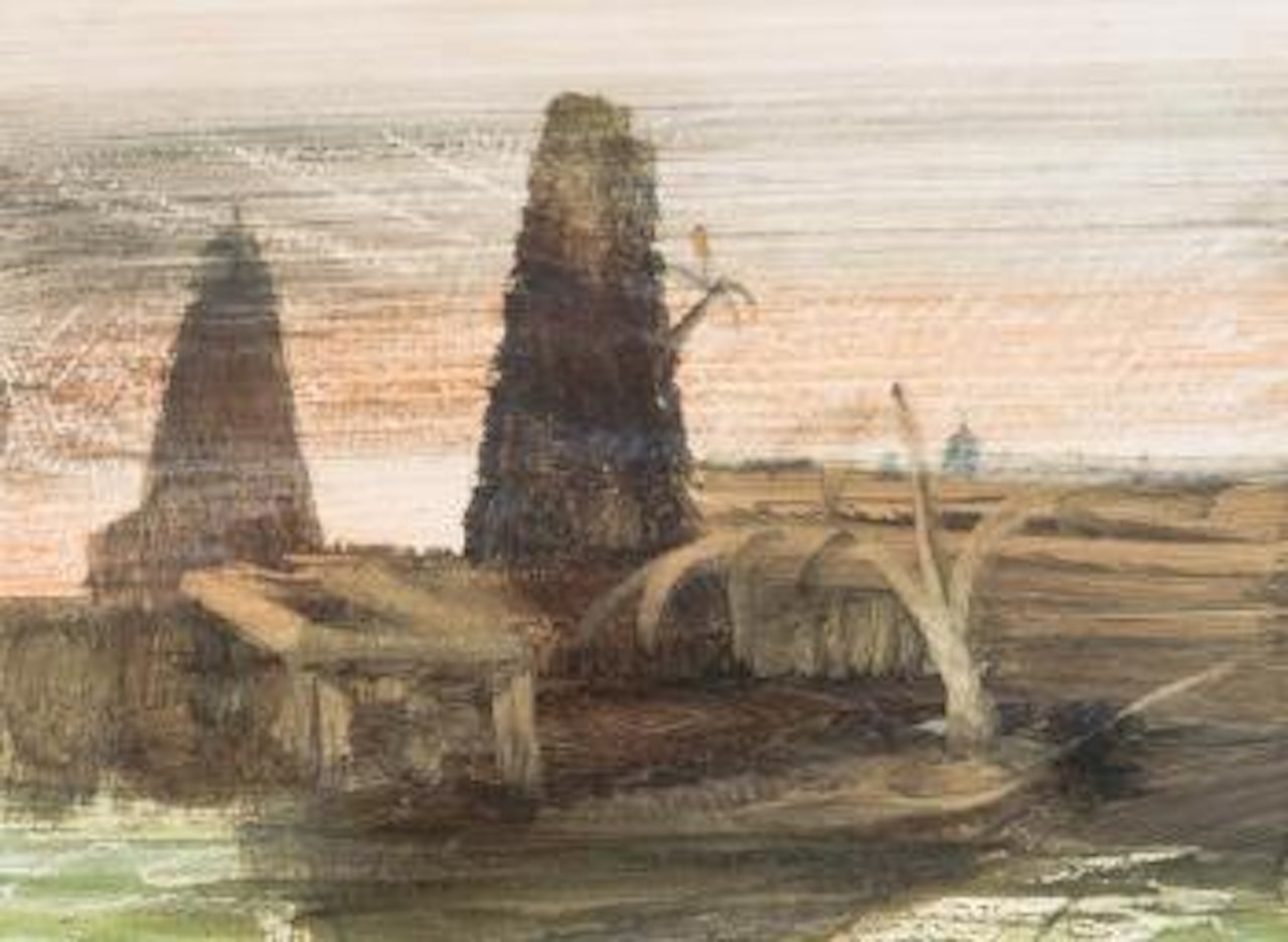 Backdrop for Greek play - The guide by Sidney Nolan