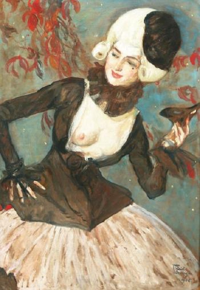 Femme au bal masqué by Jean Gabriel Domergue
