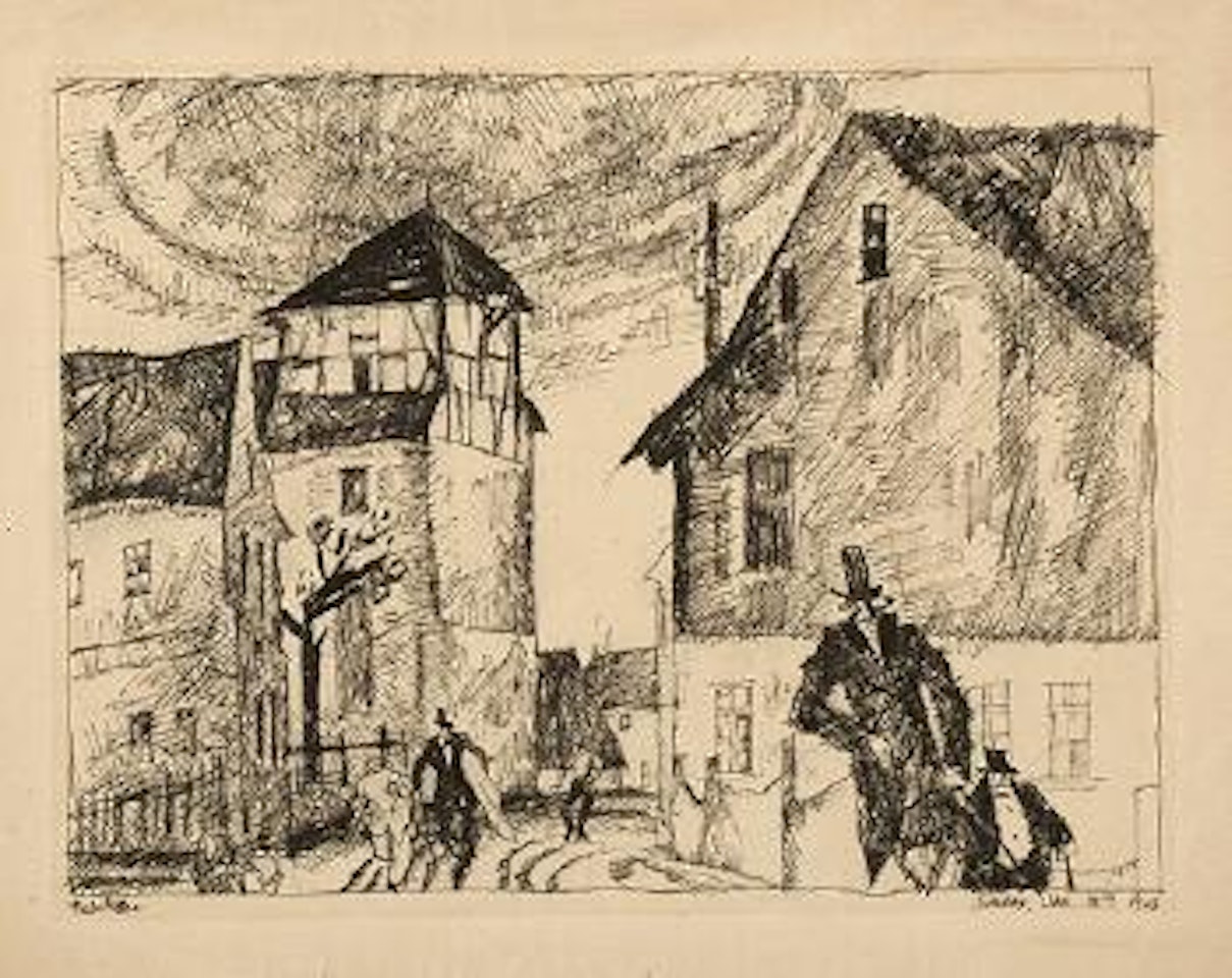 Dorf in Thüringen by Lyonel Feininger