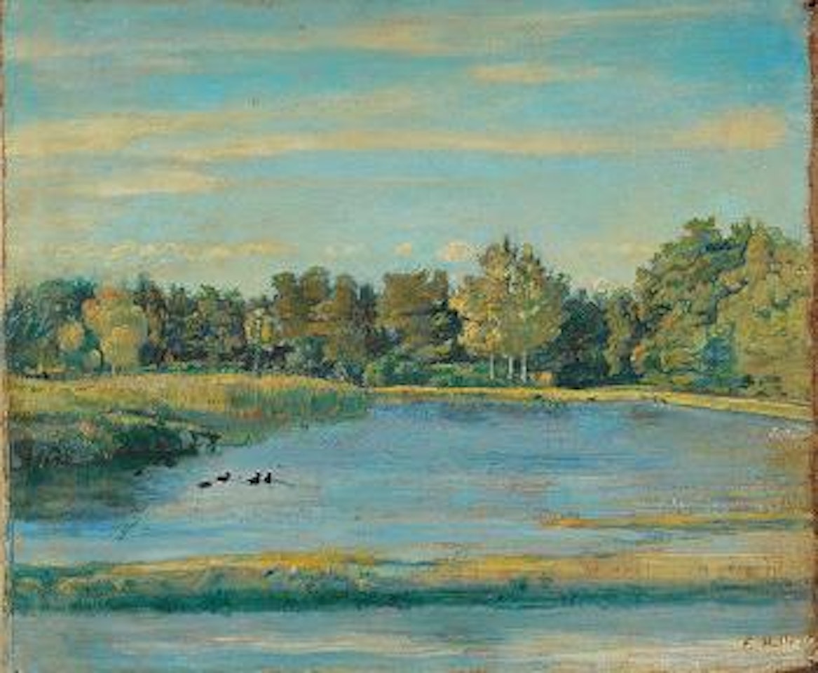 Teich im Bois de la Bâtie by Ferdinand Hodler