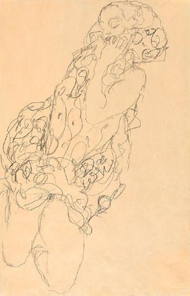 Kniender Halbakt by Gustav Klimt