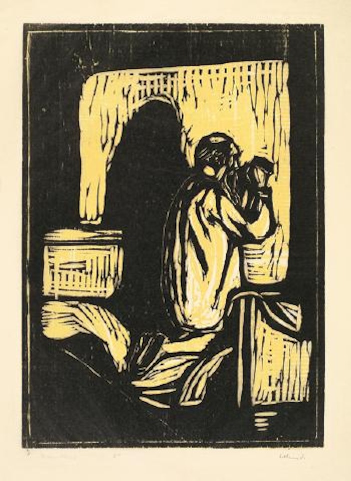 Das Gebet des alten Mannes by Edvard Munch