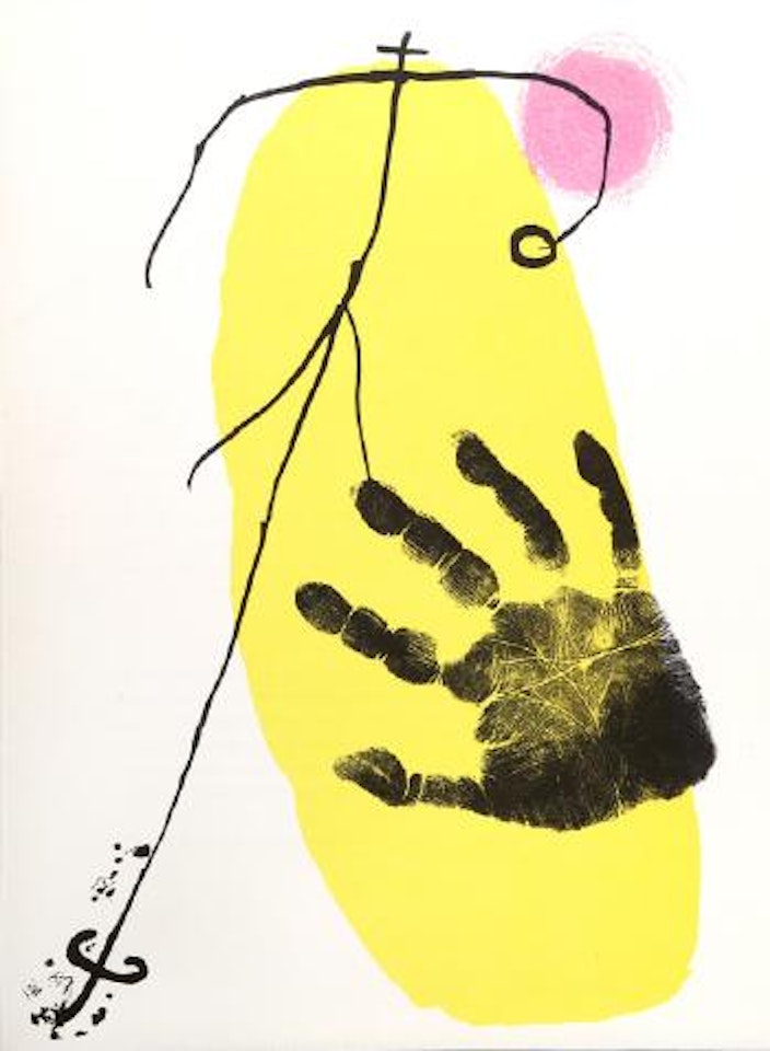 Untitled (Figura y Mano) from Derriere le Miroir by Joan Miró