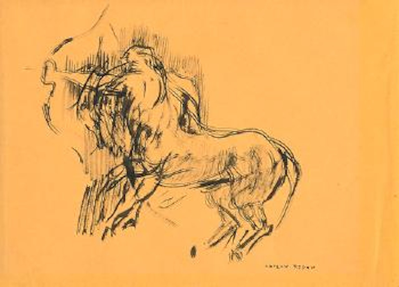 Le Centaure tirant à l'arc by Odilon Redon